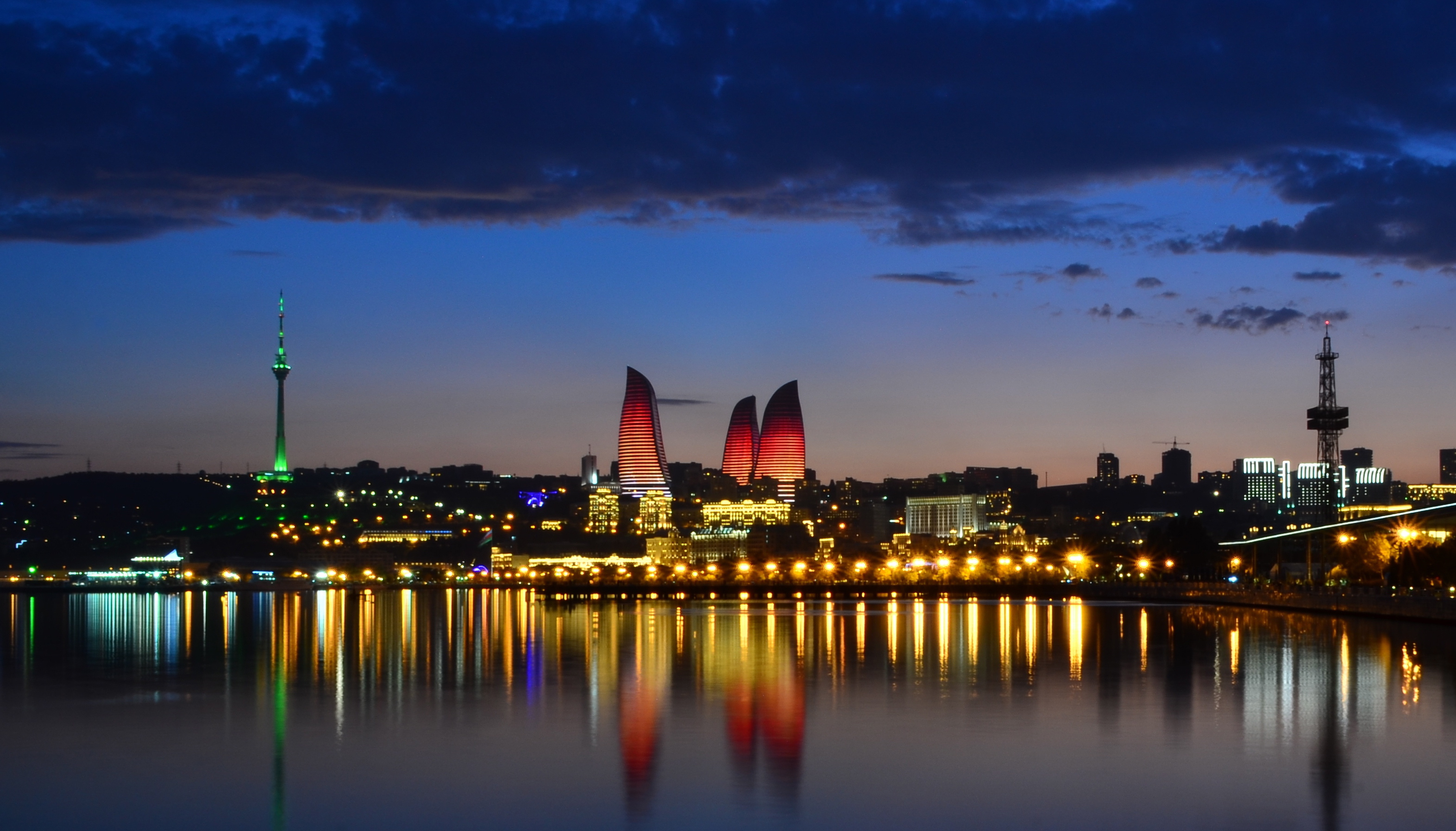 Baku alight: now-completed Flame Towers project (picture: Jabarov Samir)