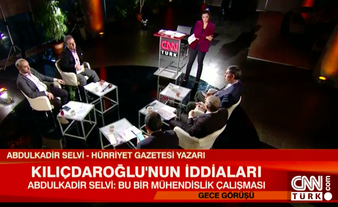 No evidence for debate: CNNTurk panel show, November 2017