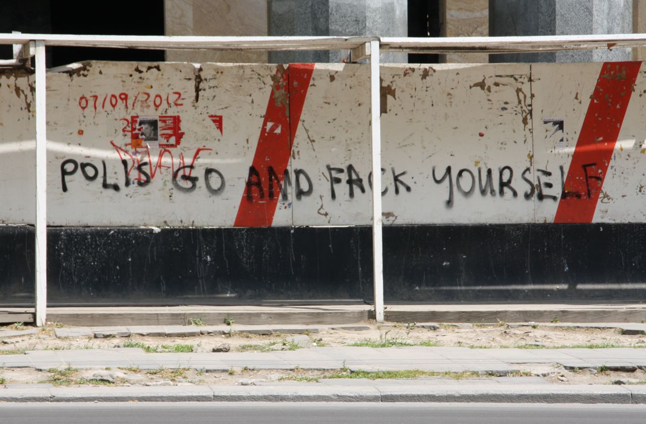 Fed up with the crack-down: Tbilisi graffiti sends a message to the cops