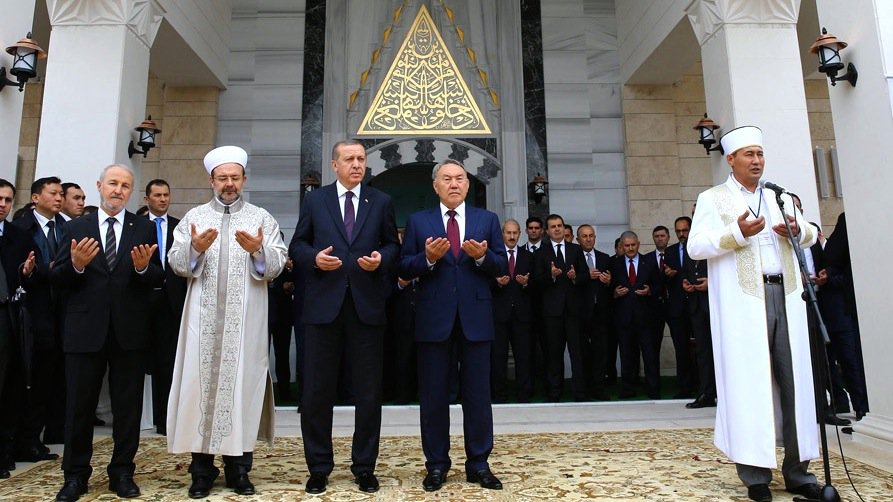 Kazakhstan mosque opening - Erdogan_Diyanet President_Nazarbayev